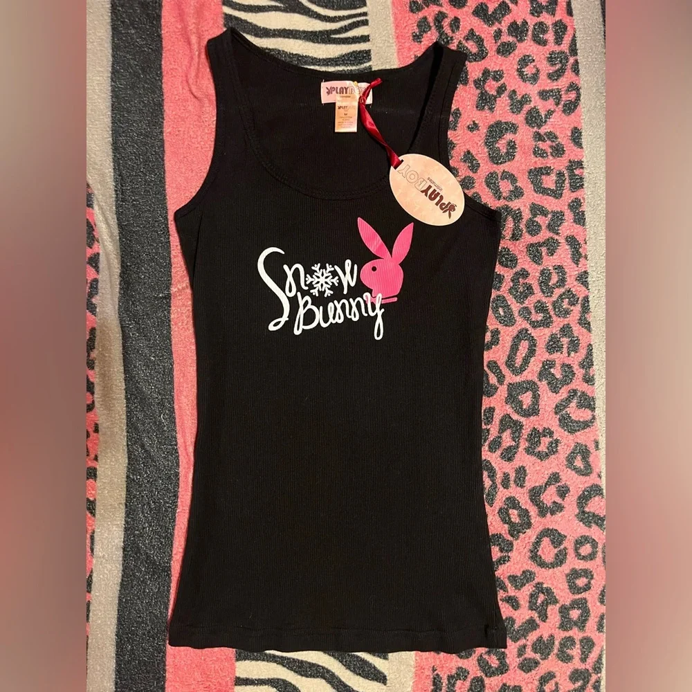 NWT vintage Playboy Bunny snow bunny tank top - Picture 1 of 7